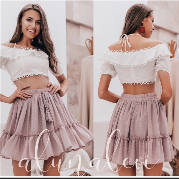 🍃🌷🍧🍃BLUSH MINI SKIRT🍃🍧🌷🍃 - Picture 2 of 4